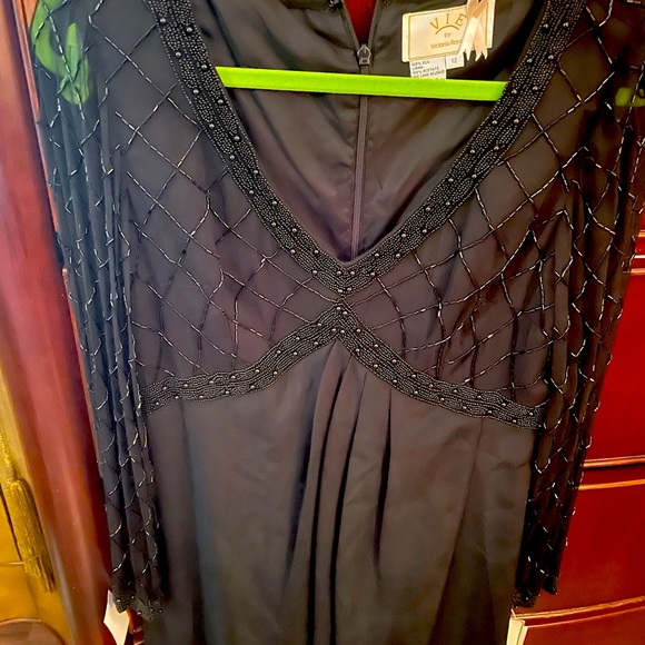 Formal Black Beaded Dress - Picture 7 of 16